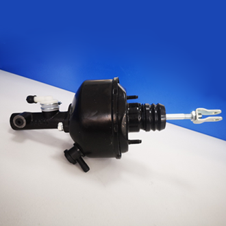 Vacuum booster with clutch master cylinder assembly (4.5 